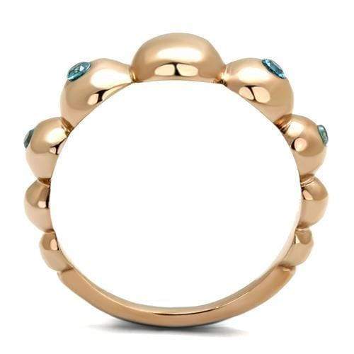 Rose Gold Rings TK3088 Rose Gold - Stainless Steel Ring with AAA Grade CZ