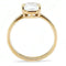 Rose Gold Rings TK3179 Rose Gold - Stainless Steel Ring with AAA Grade CZ