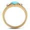 Rose Gold Rings TK3200 Rose Gold - Stainless Steel Ring with Synthetic