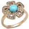 Rose Gold Rings TK3201 Rose Gold - Stainless Steel Ring with Synthetic