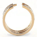 Rose Gold Rings TK3236 Rose Gold - Stainless Steel Ring with Crystal
