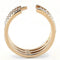 Rose Gold Rings TK3236 Rose Gold - Stainless Steel Ring with Crystal