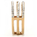 Rose Gold Rings TK3236 Rose Gold - Stainless Steel Ring with Crystal