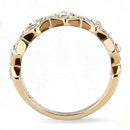 Rose Gold Rings TK3237 Rose Gold - Stainless Steel Ring with Crystal