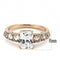 Rose Gold Rings TK3517 Rose Gold - Stainless Steel Ring with AAA Grade CZ