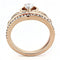 Rose Gold Rings TK3518 Rose Gold - Stainless Steel Ring with AAA Grade CZ