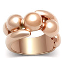 Silver Jewelry Rings Rose Gold Wedding Rings GL158 Rose Gold - Brass Ring Alamode Fashion Jewelry Outlet