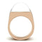 Silver Jewelry Rings Rose Gold Wedding Rings GL164 Rose Gold - Brass Ring with Synthetic Alamode Fashion Jewelry Outlet