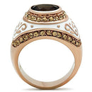 Silver Jewelry Rings Rose Gold Wedding Rings GL203 Rose Gold - Brass Ring with Synthetic Alamode Fashion Jewelry Outlet