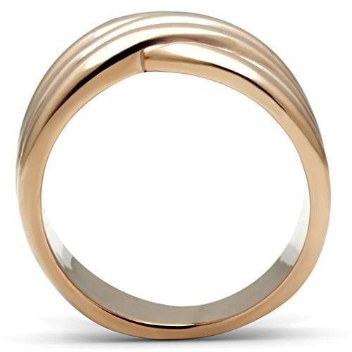 Silver Jewelry Rings Rose Gold Wedding Rings GL205 Rose Gold - Brass Ring Alamode Fashion Jewelry Outlet