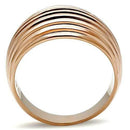 Silver Jewelry Rings Rose Gold Wedding Rings GL206 Rose Gold - Brass Ring Alamode Fashion Jewelry Outlet