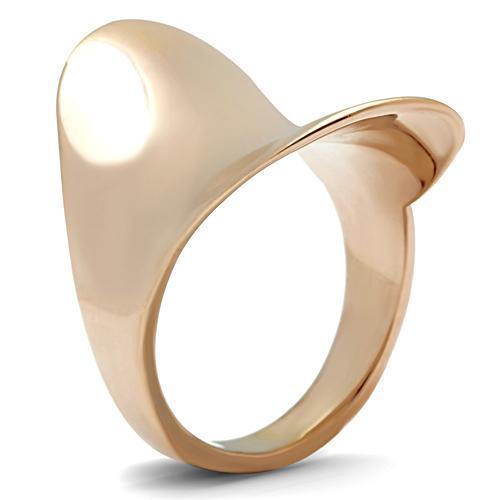 Silver Jewelry Rings Rose Gold Wedding Rings GL207 Rose Gold - Brass Ring Alamode Fashion Jewelry Outlet