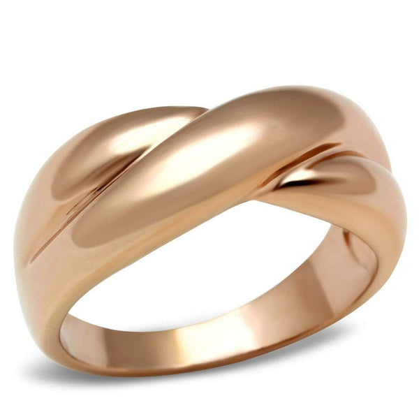 Silver Jewelry Rings Rose Gold Wedding Rings GL208 Rose Gold - Brass Ring Alamode Fashion Jewelry Outlet