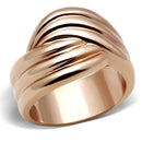 Silver Jewelry Rings Rose Gold Wedding Rings GL209 Rose Gold - Brass Ring Alamode Fashion Jewelry Outlet