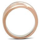 Silver Jewelry Rings Rose Gold Wedding Rings GL209 Rose Gold - Brass Ring Alamode Fashion Jewelry Outlet