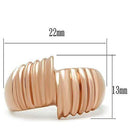 Silver Jewelry Rings Rose Gold Wedding Rings GL212 Rose Gold - Brass Ring Alamode Fashion Jewelry Outlet