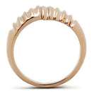 Silver Jewelry Rings Rose Gold Wedding Rings GL212 Rose Gold - Brass Ring Alamode Fashion Jewelry Outlet