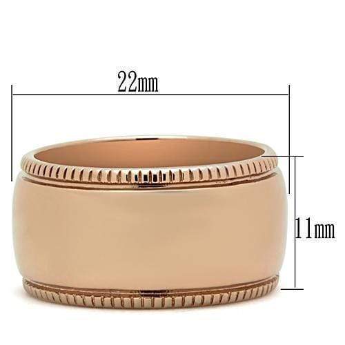 Silver Jewelry Rings Rose Gold Wedding Rings GL213 Rose Gold - Brass Ring Alamode Fashion Jewelry Outlet