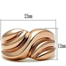 Silver Jewelry Rings Rose Gold Wedding Rings GL214 Rose Gold - Brass Ring Alamode Fashion Jewelry Outlet