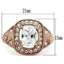 Silver Jewelry Rings Rose Gold Wedding Rings GL215 Rose Gold - Brass Ring with AAA Grade CZ Alamode Fashion Jewelry Outlet