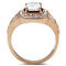 Silver Jewelry Rings Rose Gold Wedding Rings GL215 Rose Gold - Brass Ring with AAA Grade CZ Alamode Fashion Jewelry Outlet