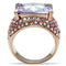 Silver Jewelry Rings Rose Gold Wedding Rings GL230 Rose Gold - Brass Ring with AAA Grade CZ Alamode Fashion Jewelry Outlet