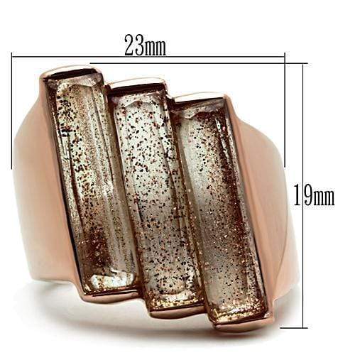 Silver Jewelry Rings Rose Gold Wedding Rings GL231 Rose Gold - Brass Ring with Synthetic Alamode Fashion Jewelry Outlet