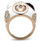 Silver Jewelry Rings Rose Gold Wedding Rings GL248 Rose Gold - Brass Ring with Synthetic Alamode Fashion Jewelry Outlet