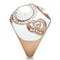 Silver Jewelry Rings Rose Gold Wedding Rings GL248 Rose Gold - Brass Ring with Synthetic Alamode Fashion Jewelry Outlet