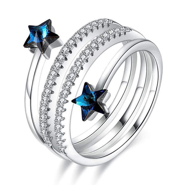 Silver Jewelry Rings S925 Silver Jewelry Women Luxury Wrapped Design Adjustable Ring TIY