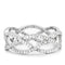 Silver Band Ring TS007 Rhodium 925 Sterling Silver Ring with AAA Grade CZ