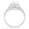 Silver Band Ring TS019 Rhodium 925 Sterling Silver Ring with AAA Grade CZ