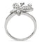 Silver Jewelry Rings Silver Band Ring TS021 Rhodium 925 Sterling Silver Ring with AAA Grade CZ Alamode Fashion Jewelry Outlet