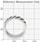 Silver Band Ring TS023 Rhodium + Ruthenium 925 Sterling Silver Ring