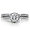 Silver Band Ring TS028 Rhodium 925 Sterling Silver Ring with AAA Grade CZ