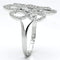 Silver Band Ring TS071 Rhodium 925 Sterling Silver Ring with AAA Grade CZ