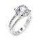 Silver Jewelry Rings Silver Band Ring Womens 6X202 - 925 Sterling Silver Ring with AAA Grade CZ Alamode Fashion Jewelry Outlet