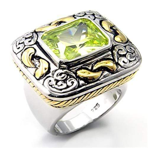 Silver Jewelry Rings Silver Band Ring Womens 7X244 Reverse Two-Tone 925 Sterling Silver Ring Alamode Fashion Jewelry Outlet