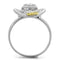 Silver Engagement Rings TS319 Reverse Two-Tone 925 Sterling Silver Ring