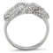 Silver Engagement Rings TS334 Rhodium 925 Sterling Silver Ring with CZ