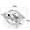 Silver Engagement Rings TS343 Rhodium 925 Sterling Silver Ring with CZ