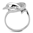 Silver Engagement Rings TS343 Rhodium 925 Sterling Silver Ring with CZ