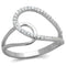 Silver Engagement Rings TS358 Rhodium 925 Sterling Silver Ring with CZ