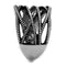 Silver Jewelry Rings Silver Ring For Men TK2335 Stainless Steel Ring with Epoxy in Jet Alamode Fashion Jewelry Outlet