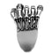 Silver Ring For Men TK2512 Stainless Steel Ring with Epoxy in Jet