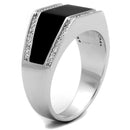 Silver Rings For Men TS223 Rhodium 925 Sterling Silver Ring with CZ