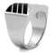 Silver Rings For Men TS227 Rhodium 925 Sterling Silver Ring with CZ