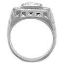 Silver Jewelry Rings Silver Rings For Men TS231 Rhodium 925 Sterling Silver Ring with CZ Alamode Fashion Jewelry Outlet