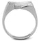 Silver Rings For Men TS232 Rhodium 925 Sterling Silver Ring with CZ