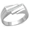 Silver Rings For Men TS232 Rhodium 925 Sterling Silver Ring with CZ